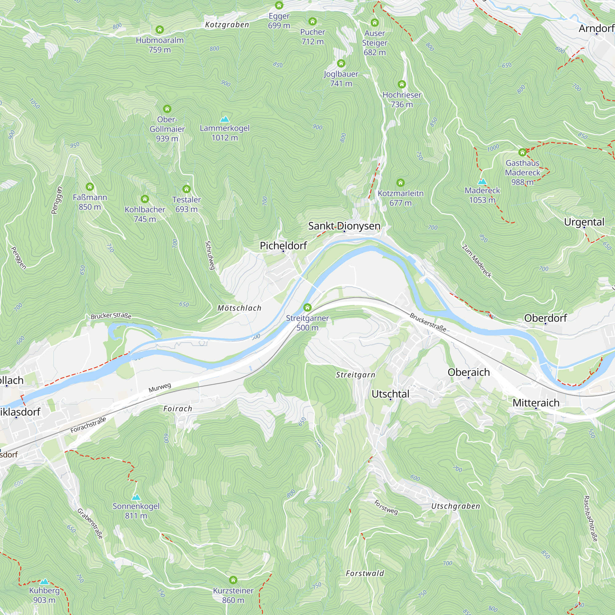 Streitgarner map