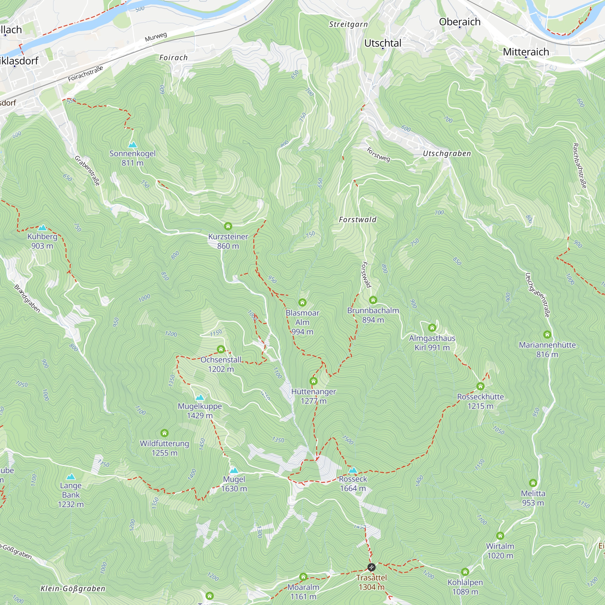Blasmoar Alm map