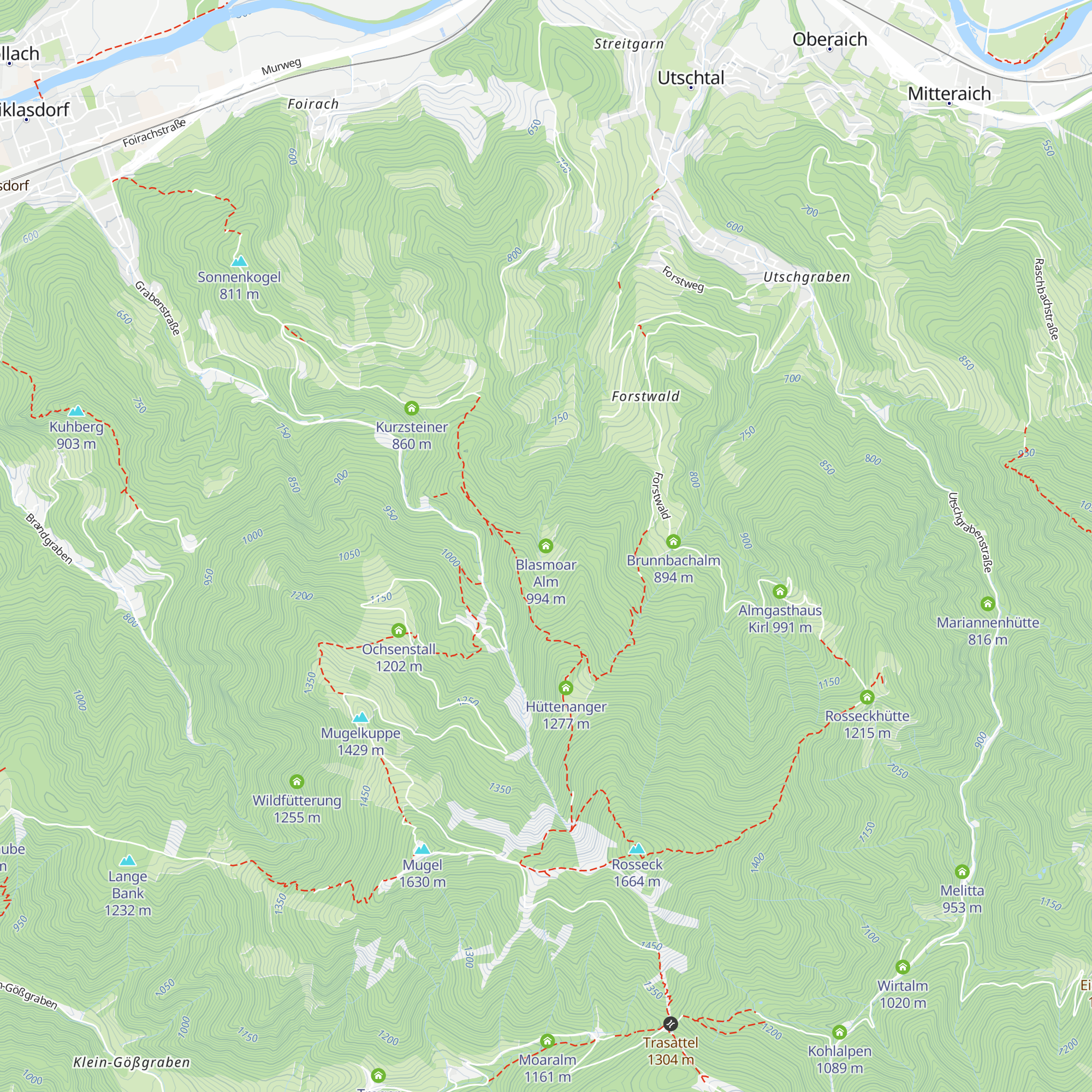Blasmoar Alm map