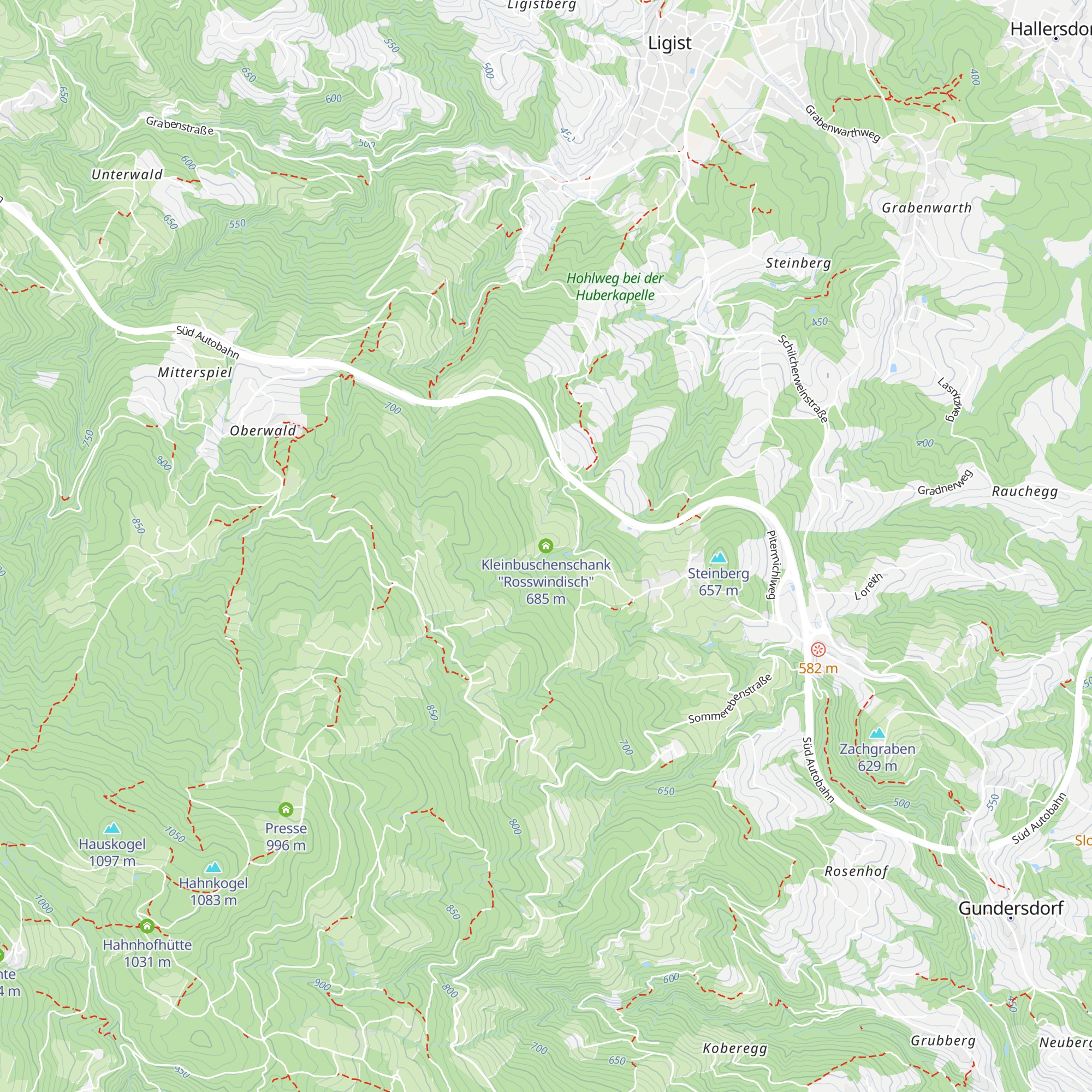 Kleinbuschenschank "Rosswindisch" map