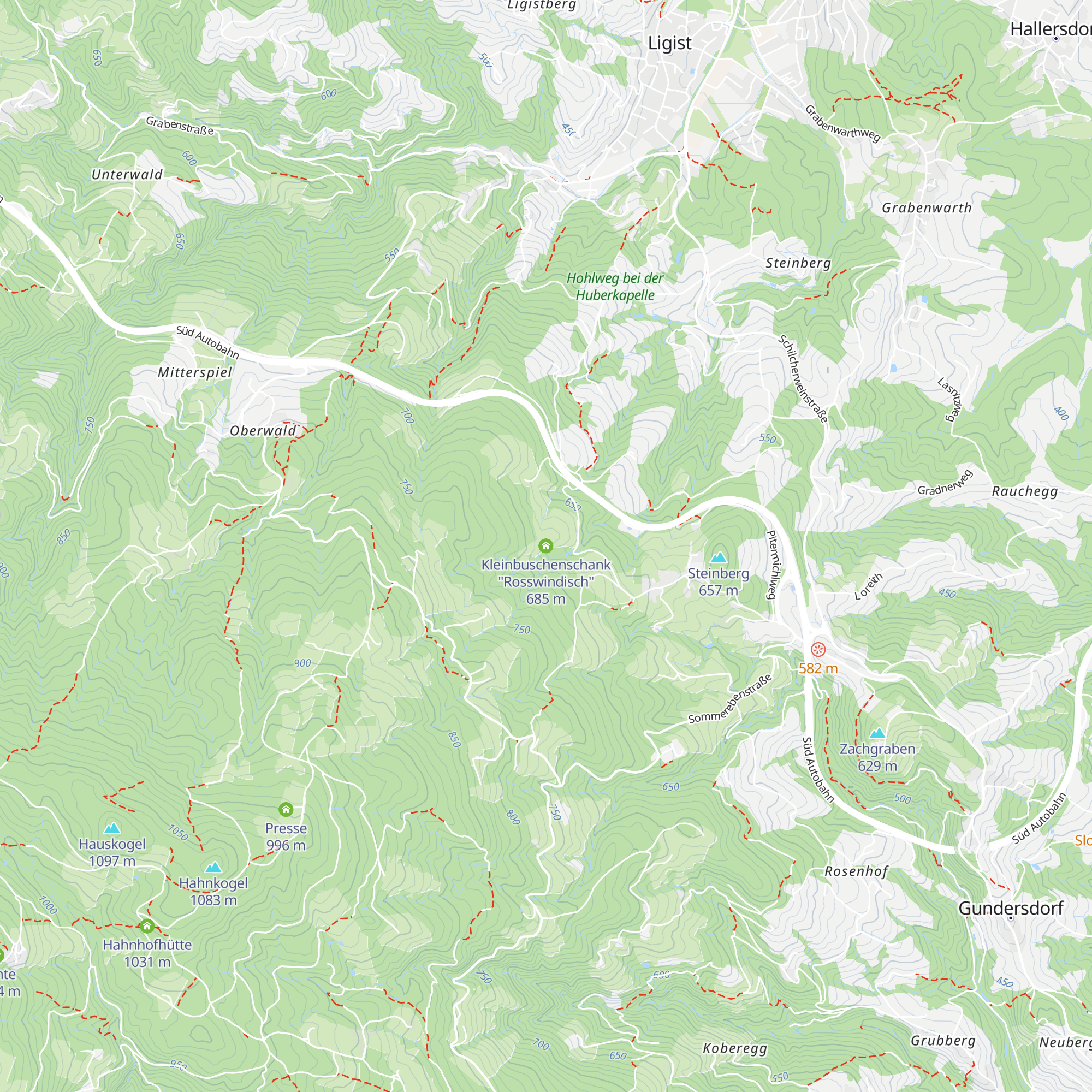 Kleinbuschenschank "Rosswindisch" map