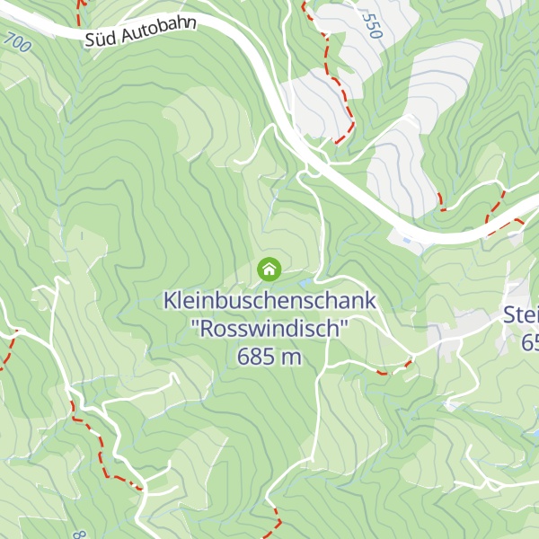 Map of Kleinbuschenschank "Rosswindisch"