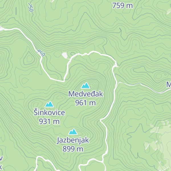 Map of Medveđak