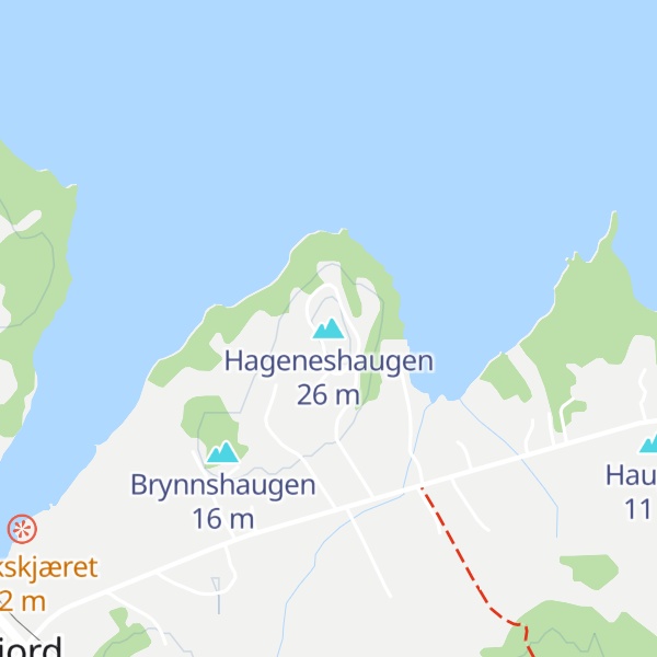 Map of Hageneshaugen
