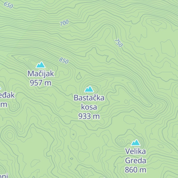 Map of Bastačka kosa