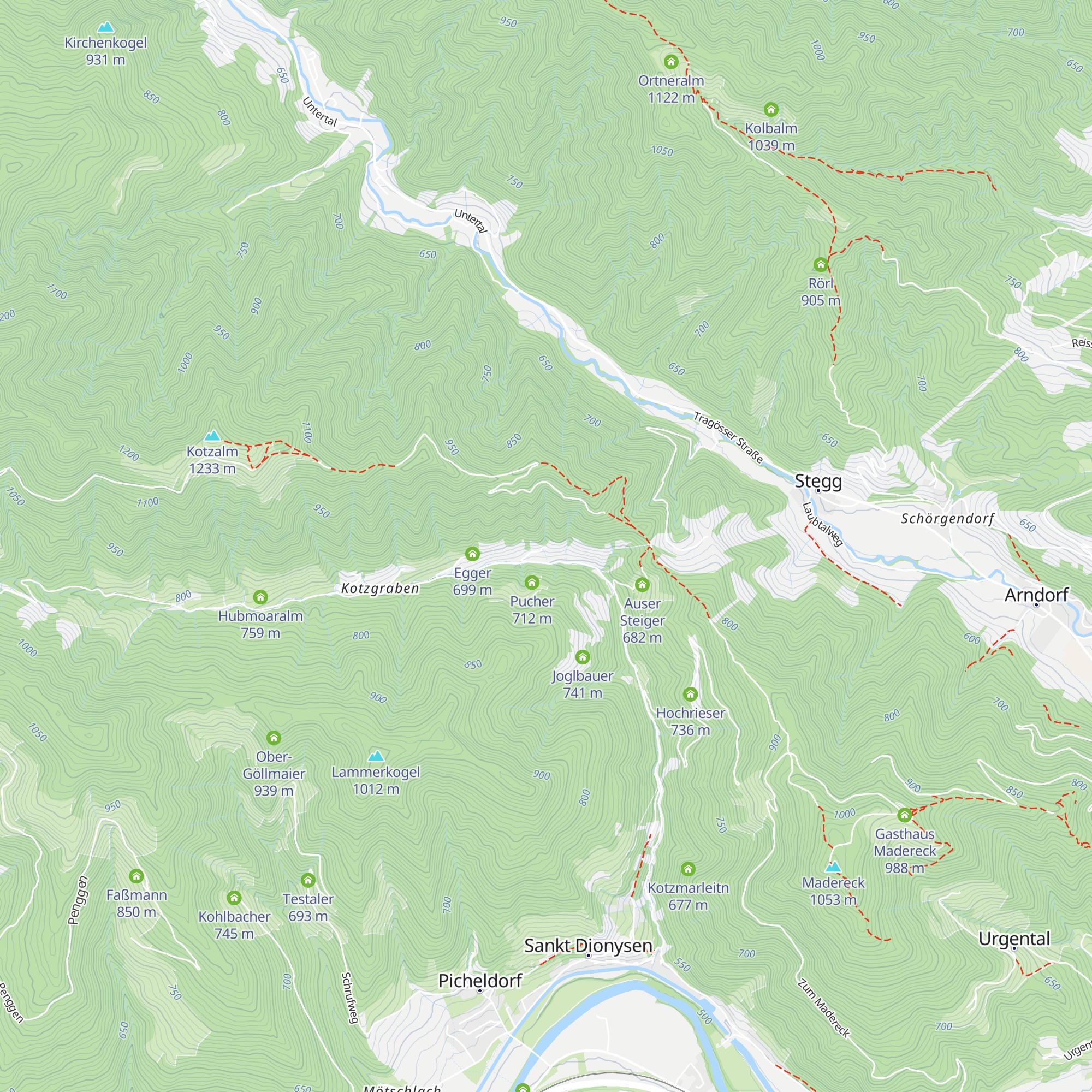 Wieser-Huben map