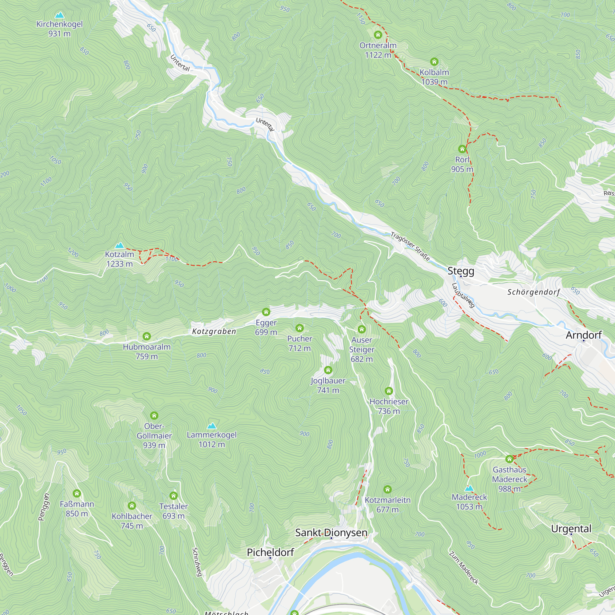 Wieser-Huben map