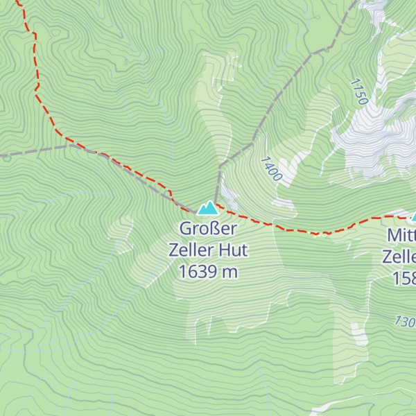Map of Großer Zeller Hut