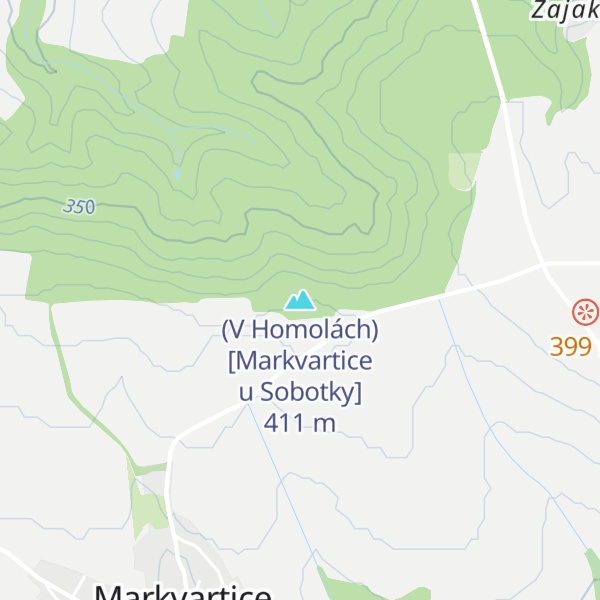 Map of (V Homolách) [Markvartice u Sobotky]