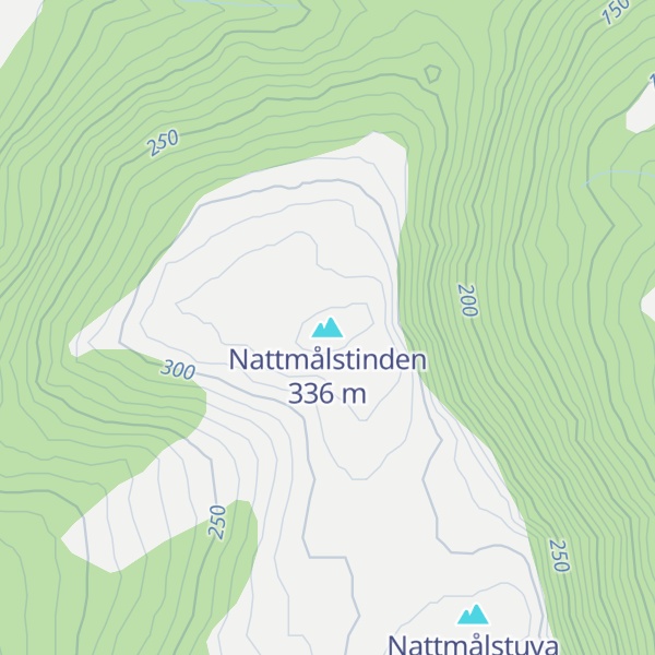 Map of Nattmålstinden