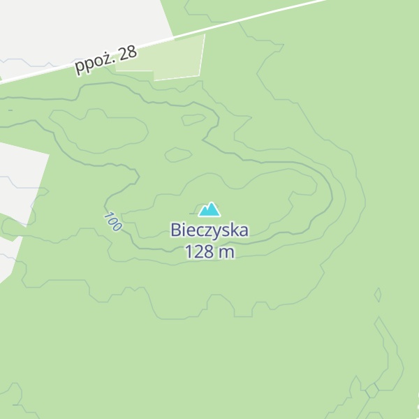 Map of Bieczyska
