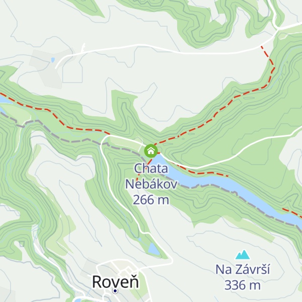 Map of Chata Nebákov
