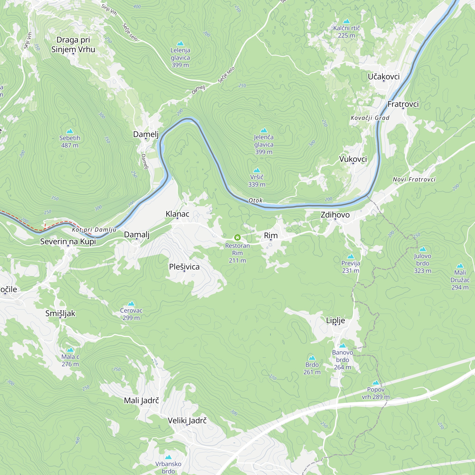 Restoran Rim map