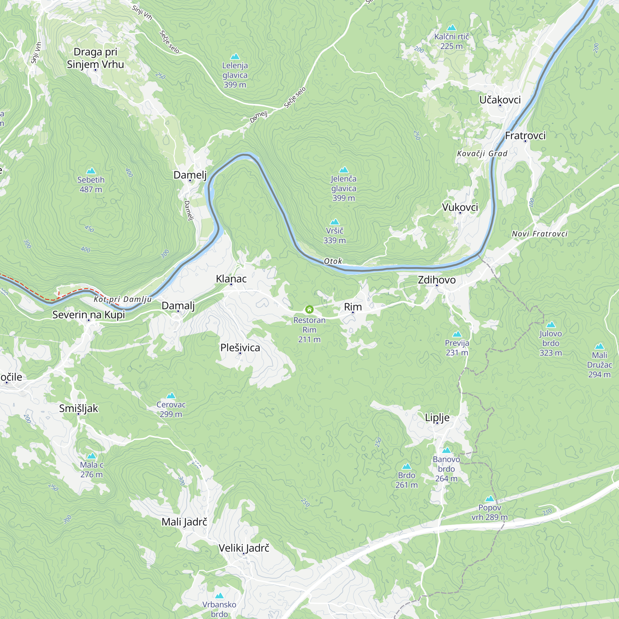 Restoran Rim map