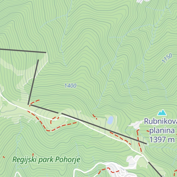 Map of Lovska koča