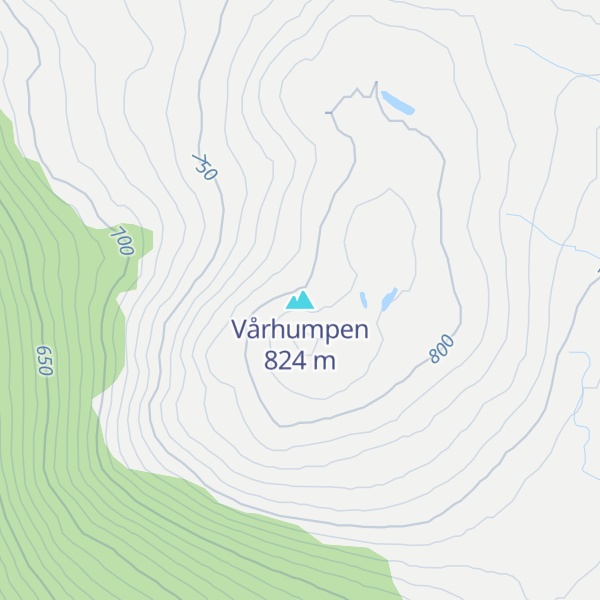 Map of Vårhumpen