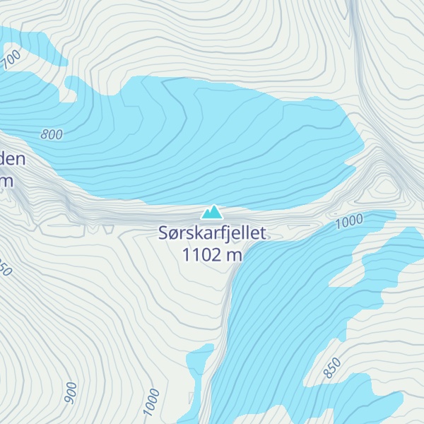 Map of Sørskarfjellet