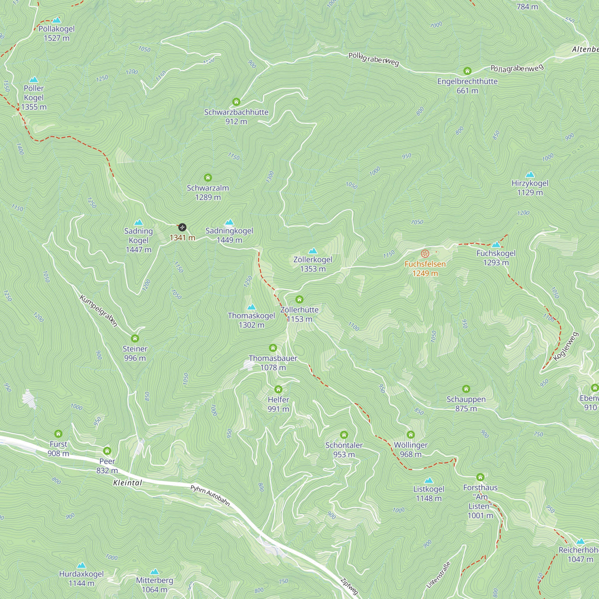 Zöllerhütte map