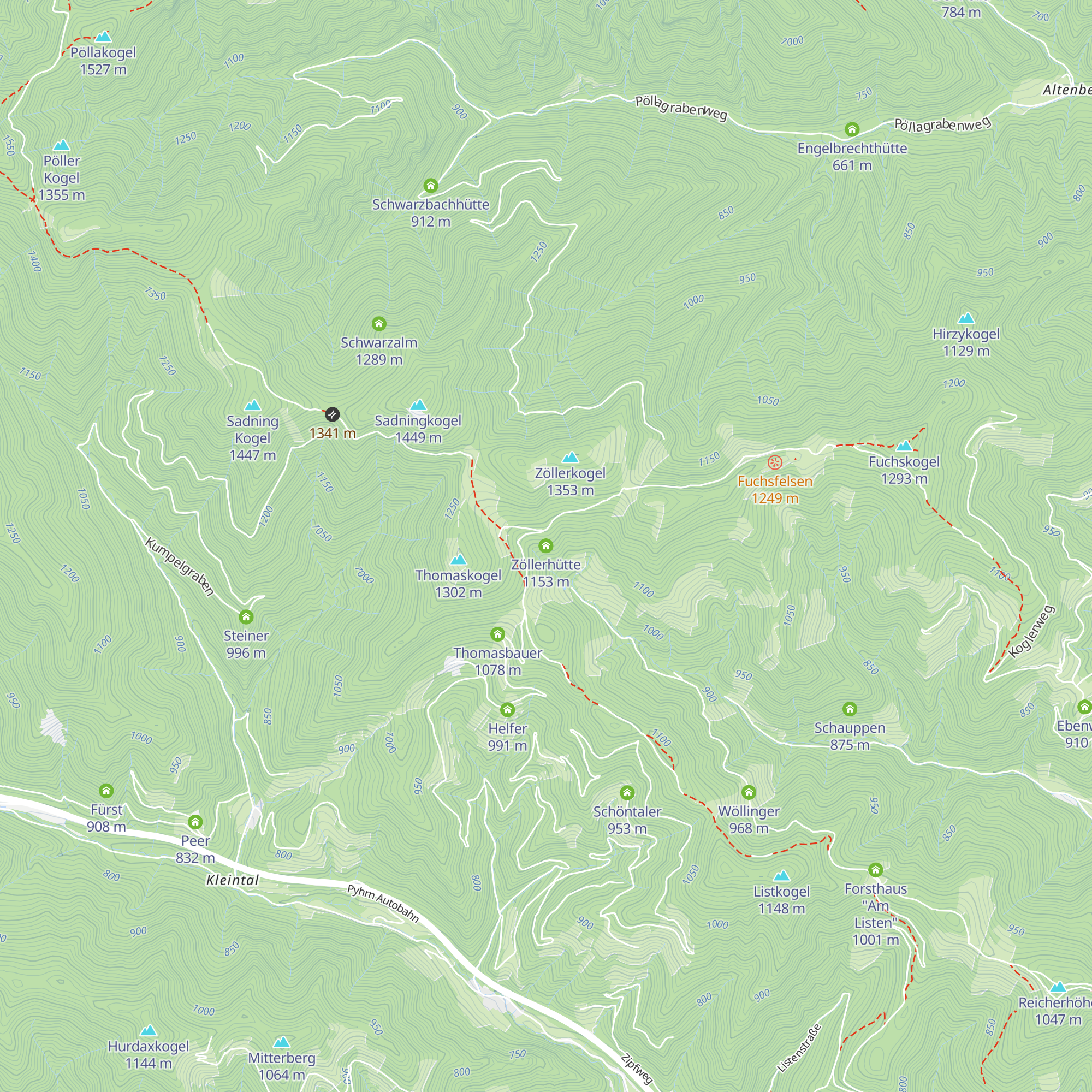 Zöllerhütte map