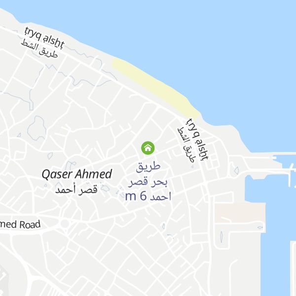 Map of طريق بحر قصر احمد