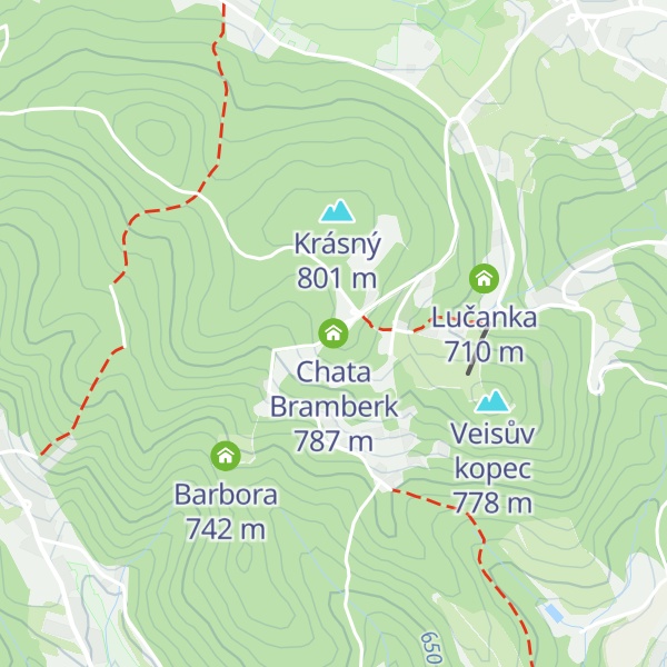 Map of Chata Bramberk