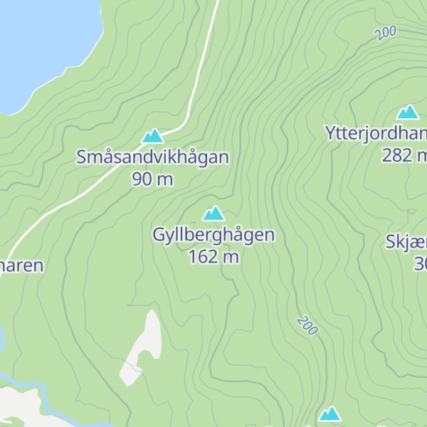 Map of Gyllberghågen