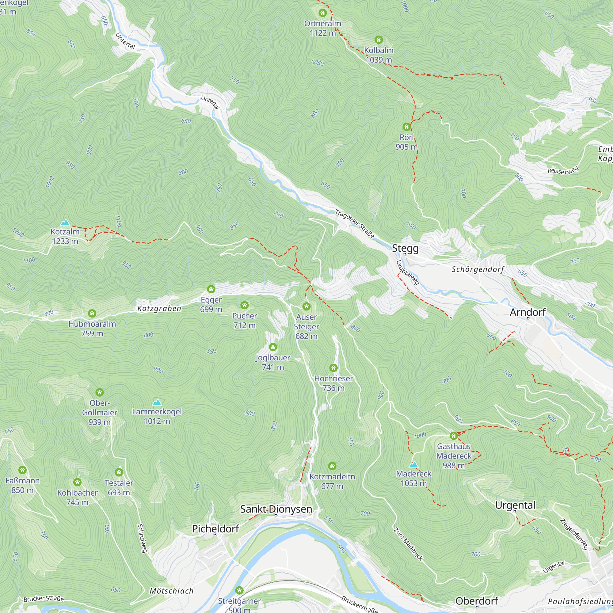 Auser Steiger map