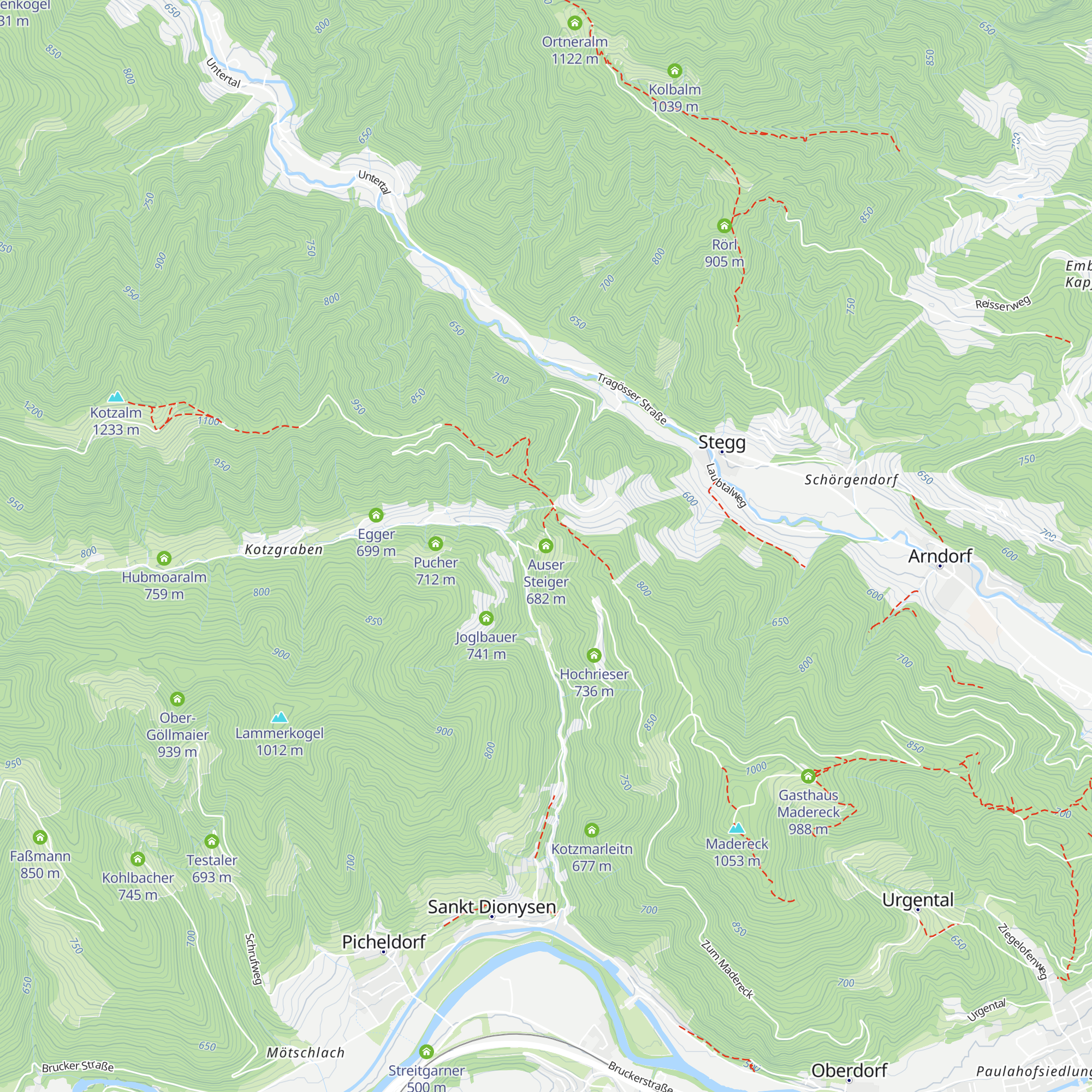 Auser Steiger map