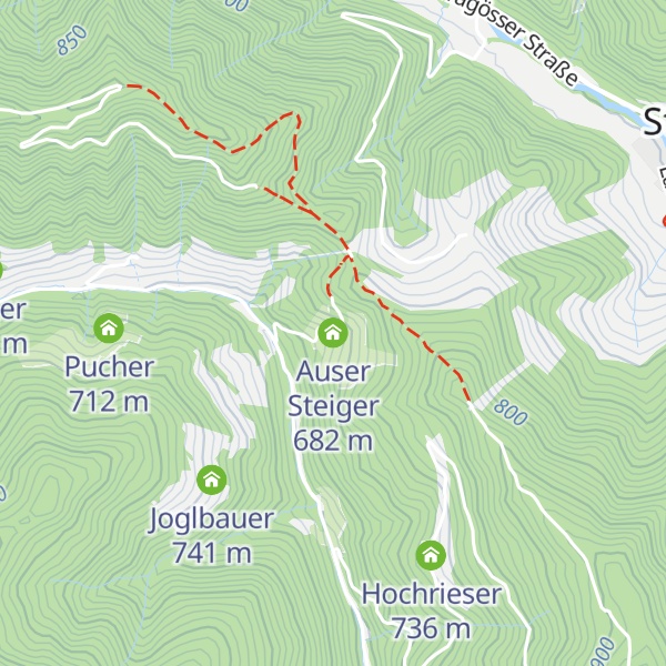 Map of Auser Steiger