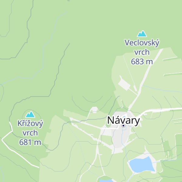 Map of Návarský vrch