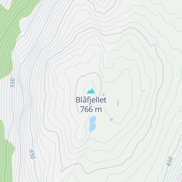 Map of Blåfjellet