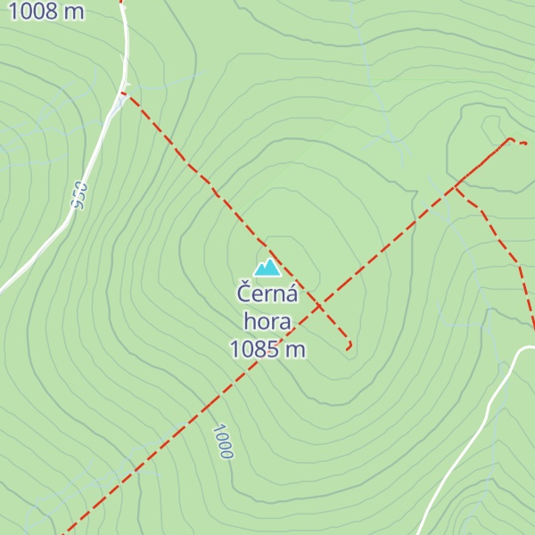 Map of Černá hora