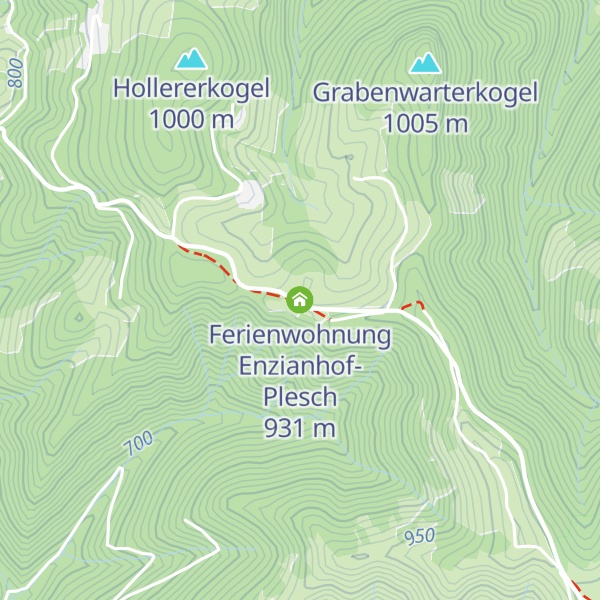 Map of Ferienwohnung Enzianhof-Plesch