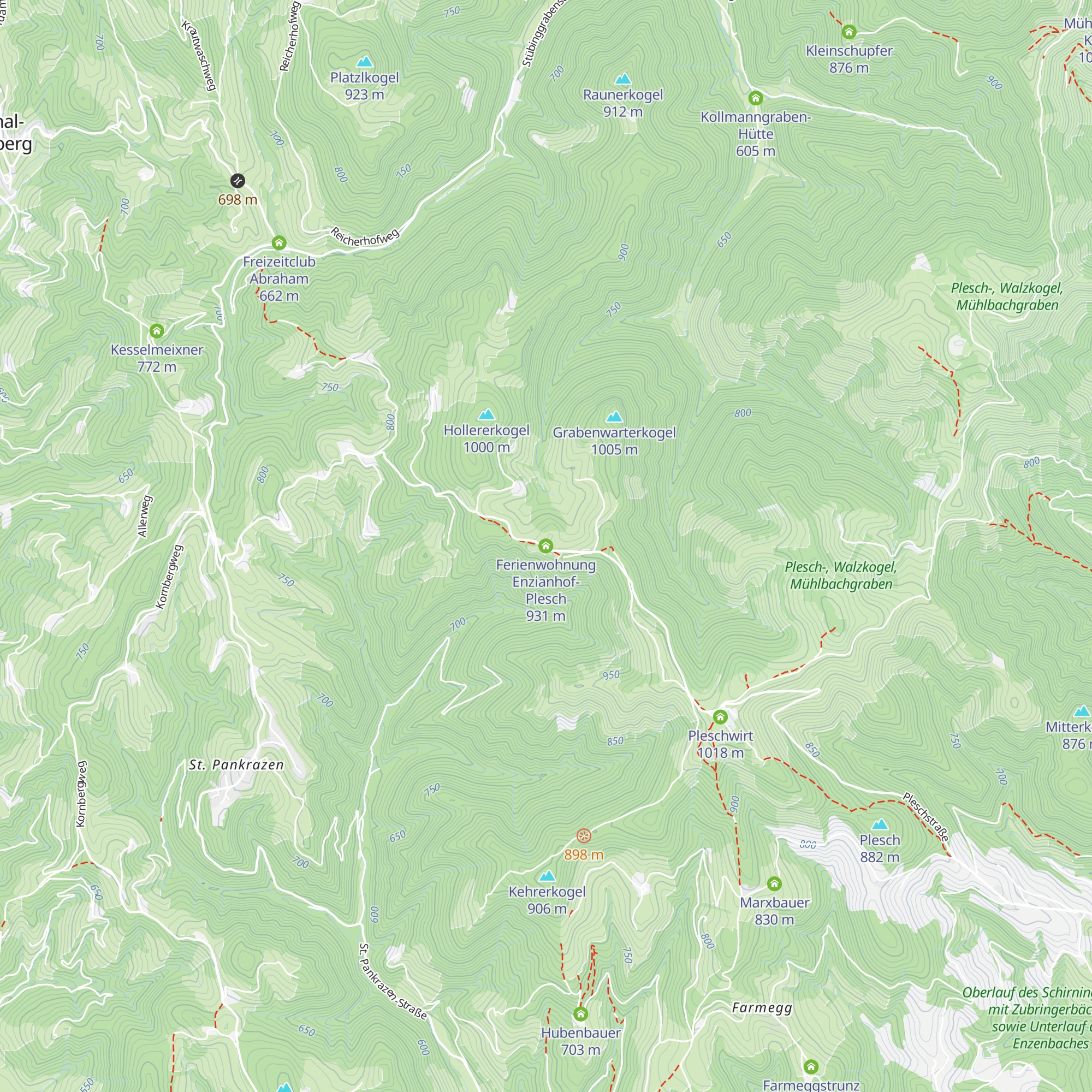 Ferienwohnung Enzianhof-Plesch map