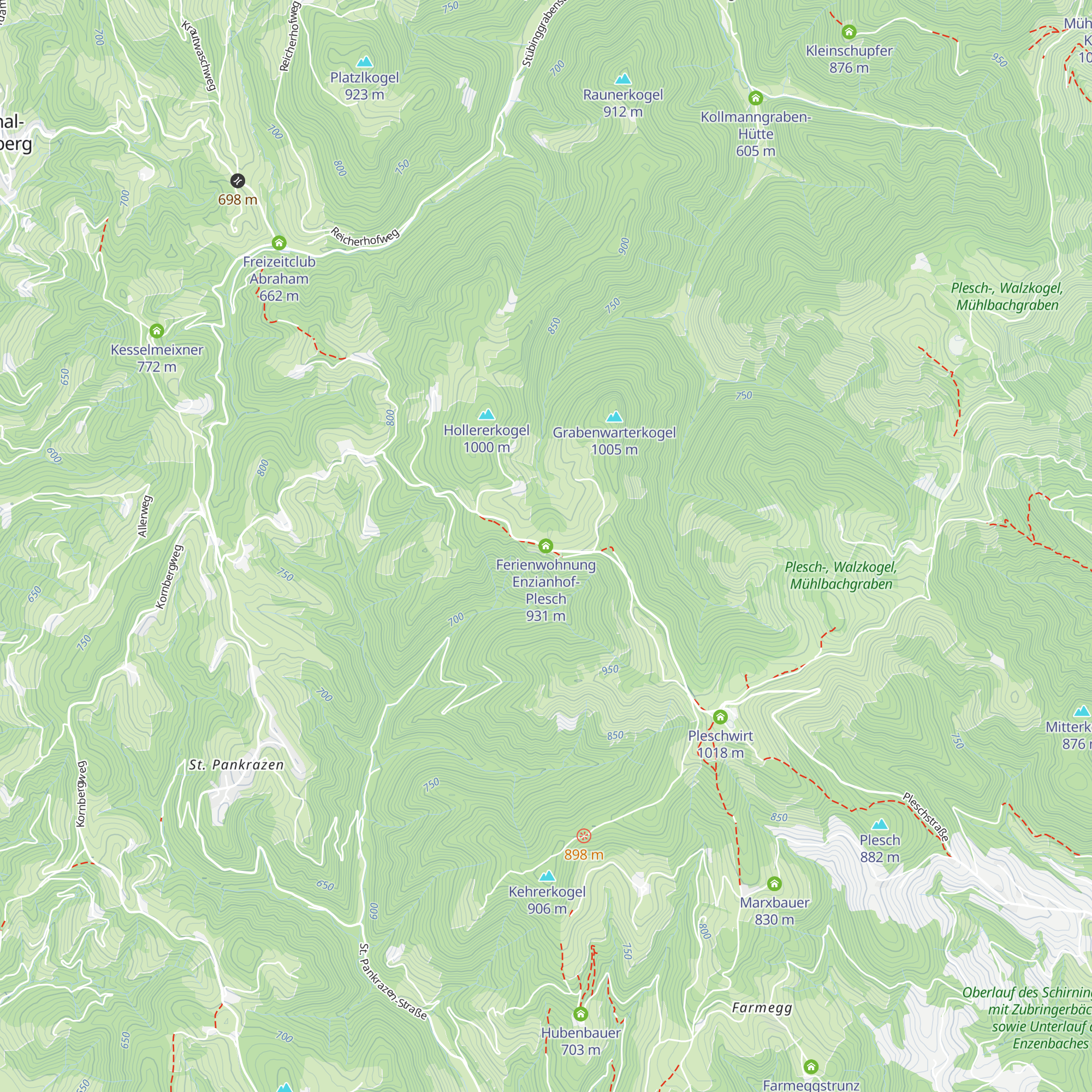 Ferienwohnung Enzianhof-Plesch map