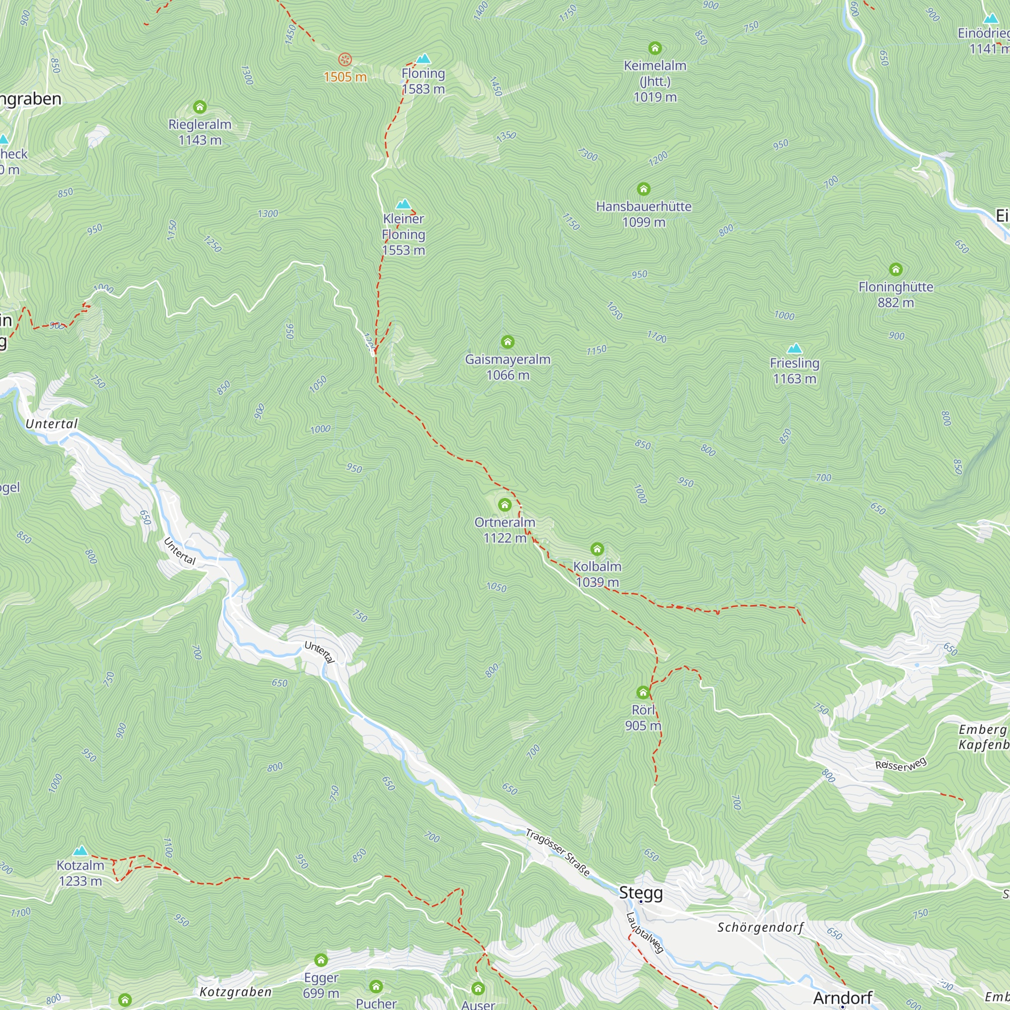 Ortneralm map