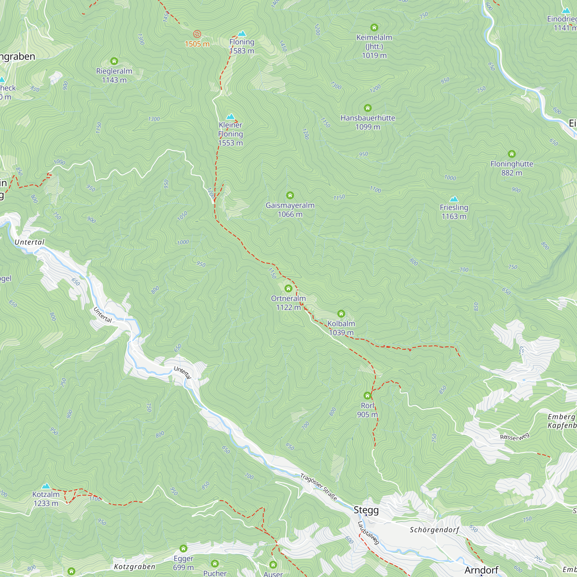 Ortneralm map