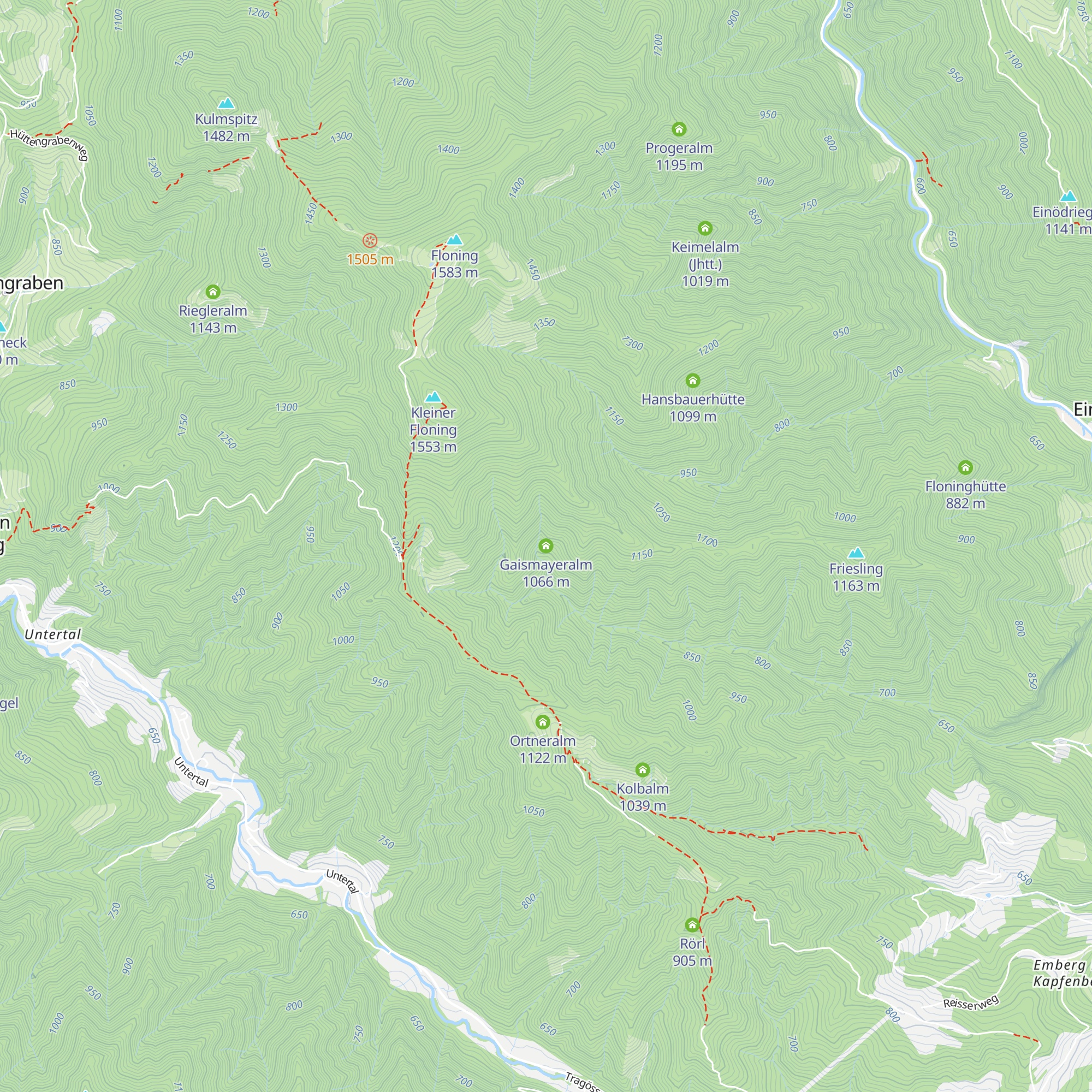 Gaismayeralm map