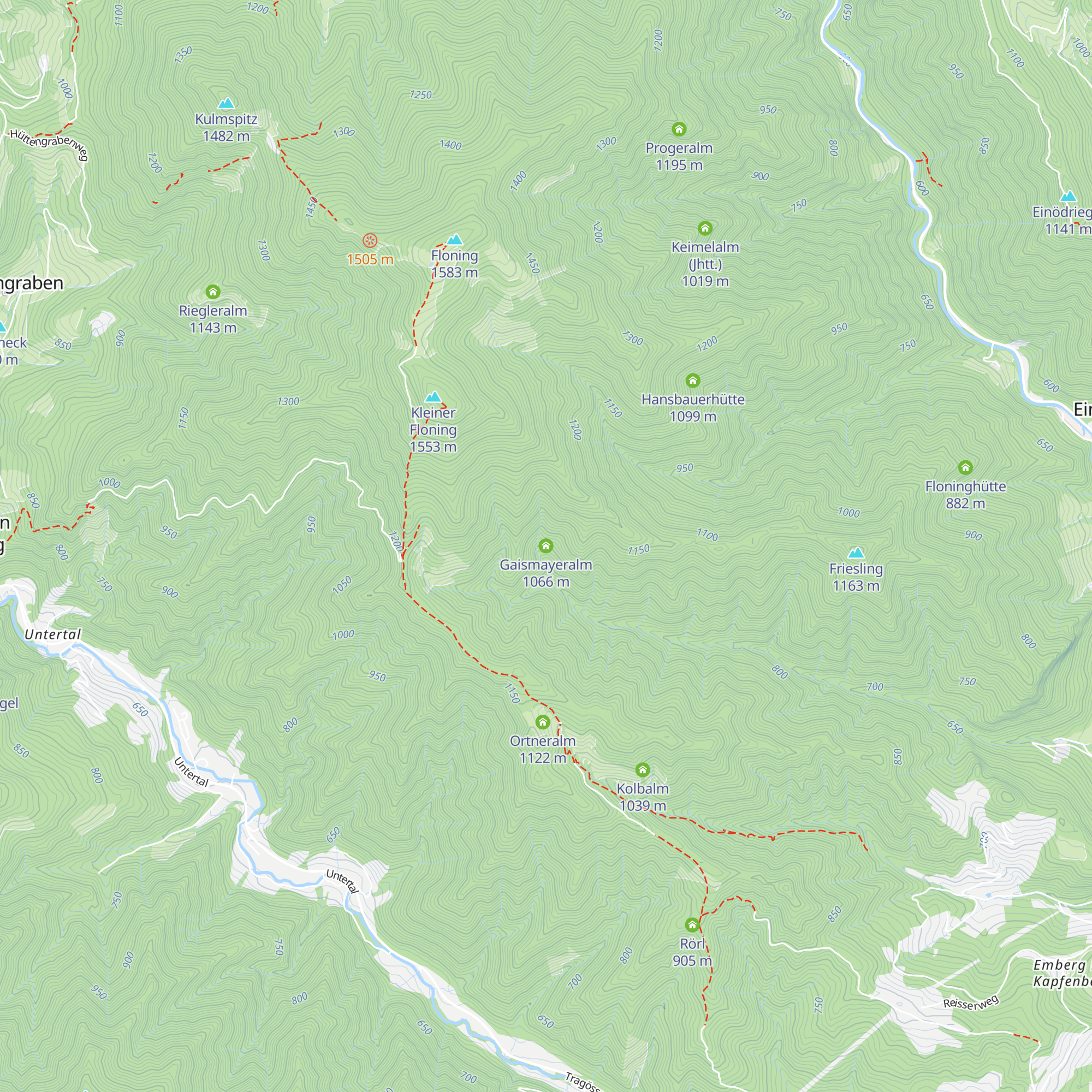 Gaismayeralm map