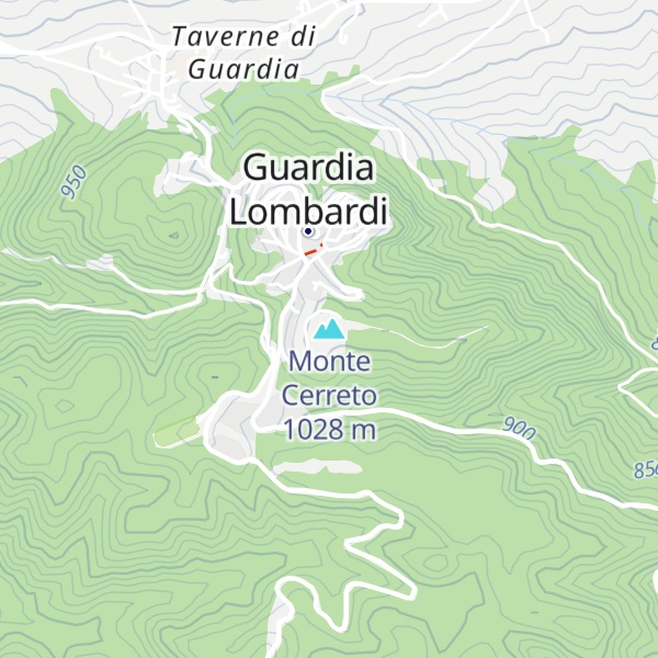 Map of Monte Cerreto