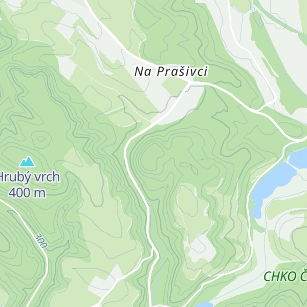Map of Rovné skály