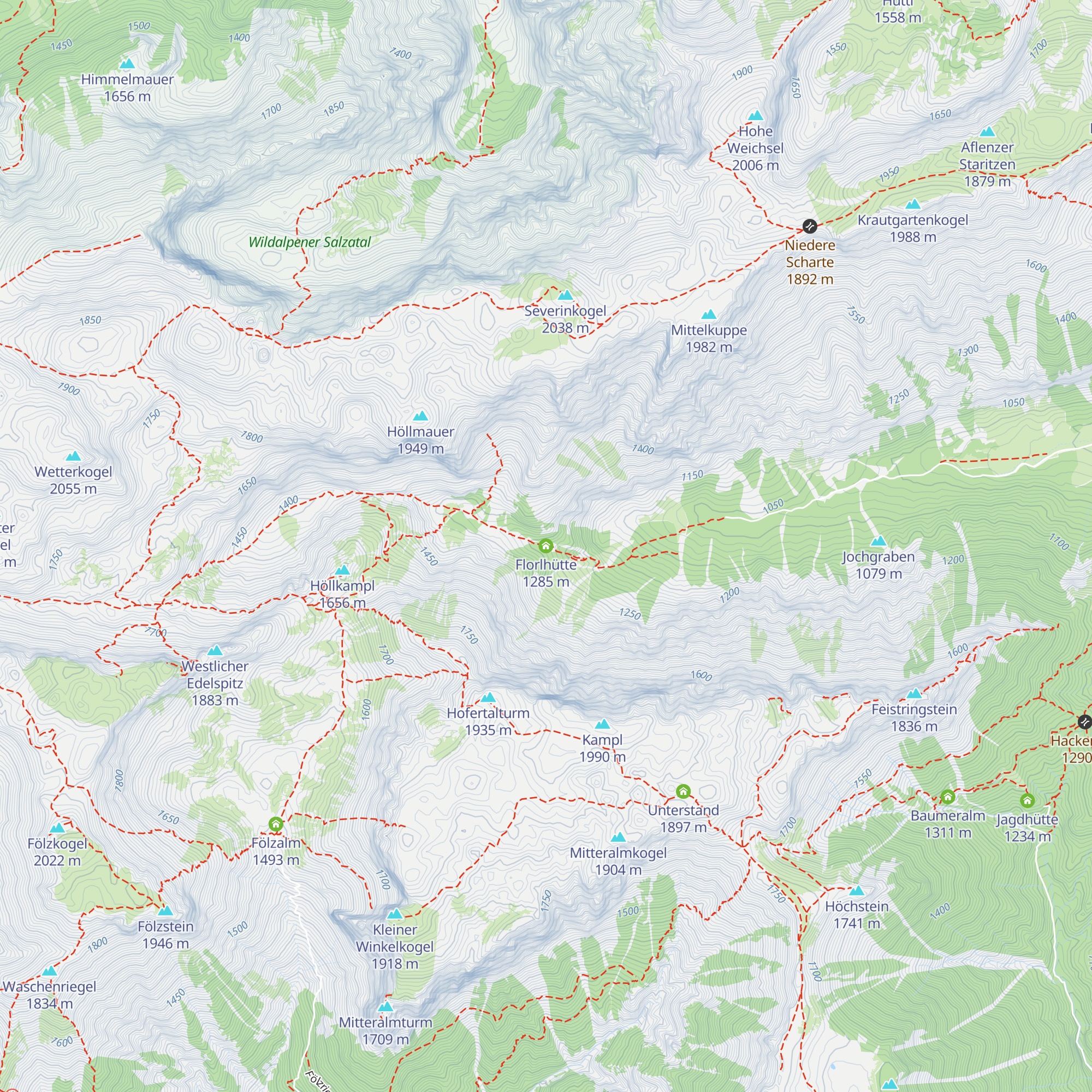 Florlhütte map