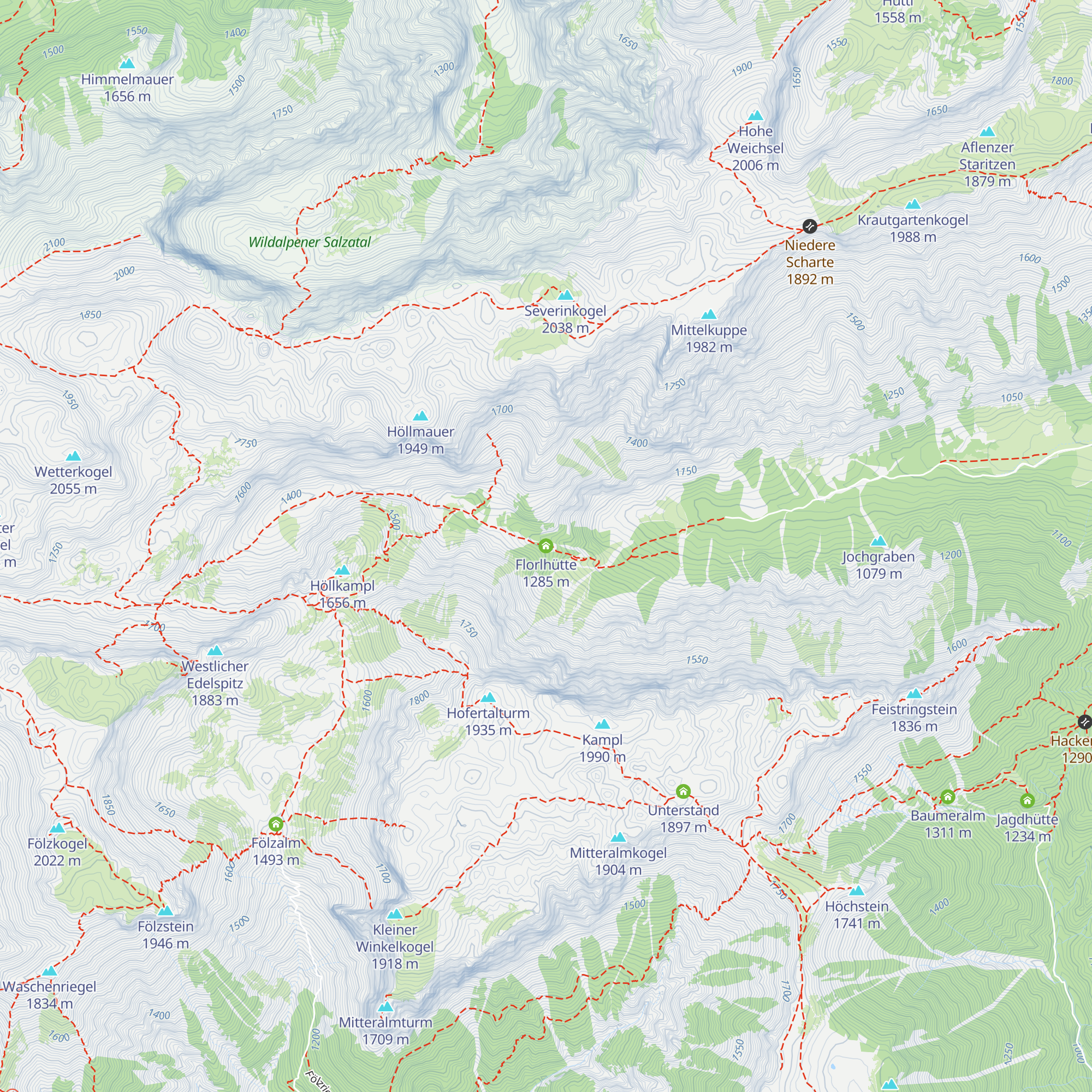 Florlhütte map