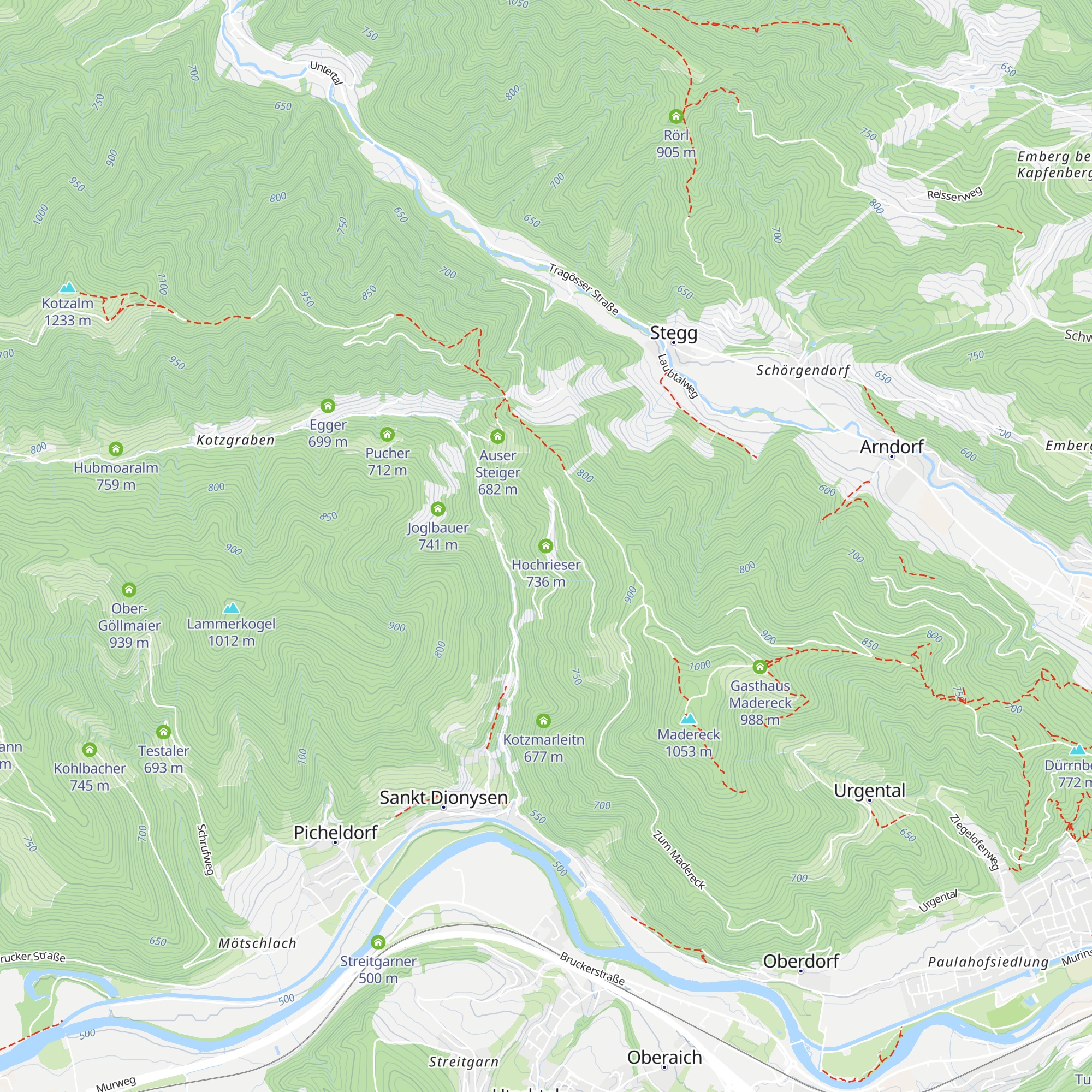 Hochrieser map
