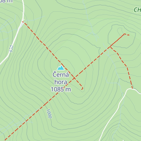 Map of Čertův odpočinek