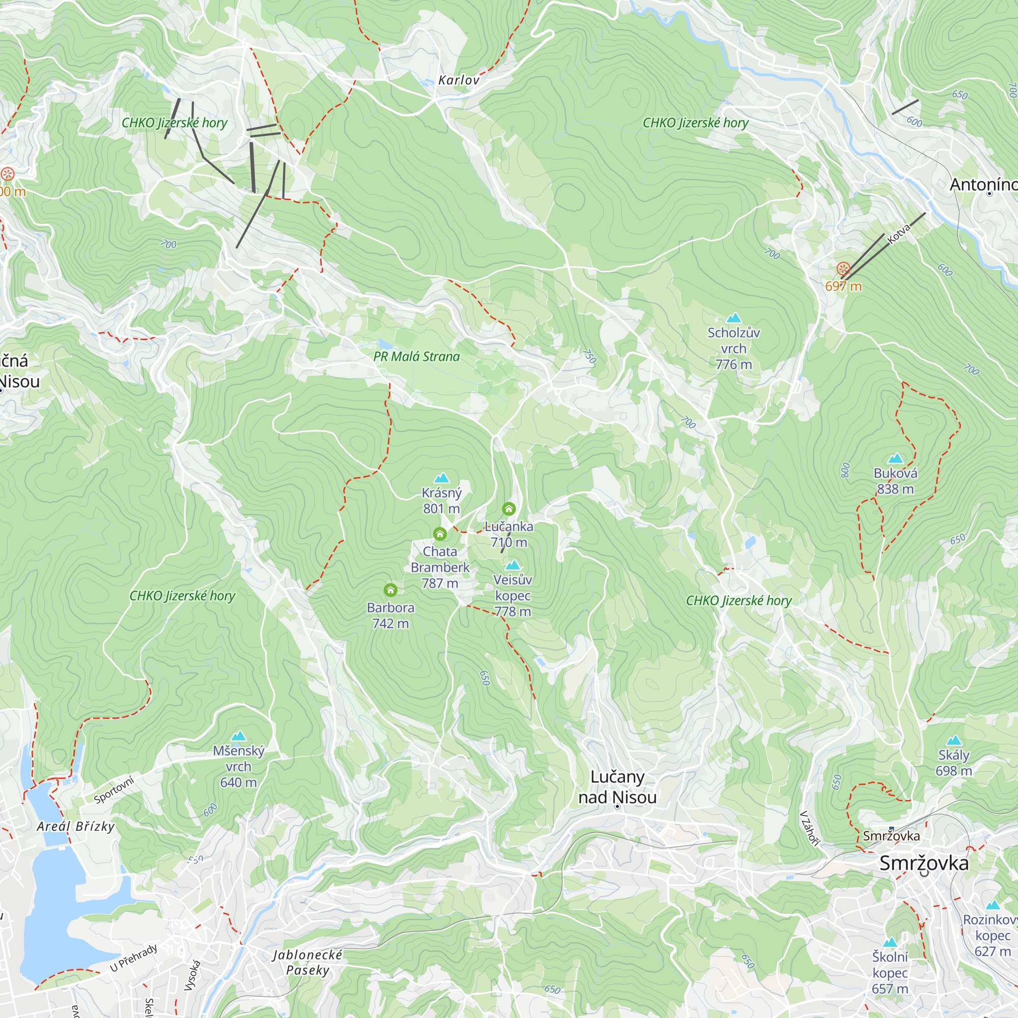 Lučanka map