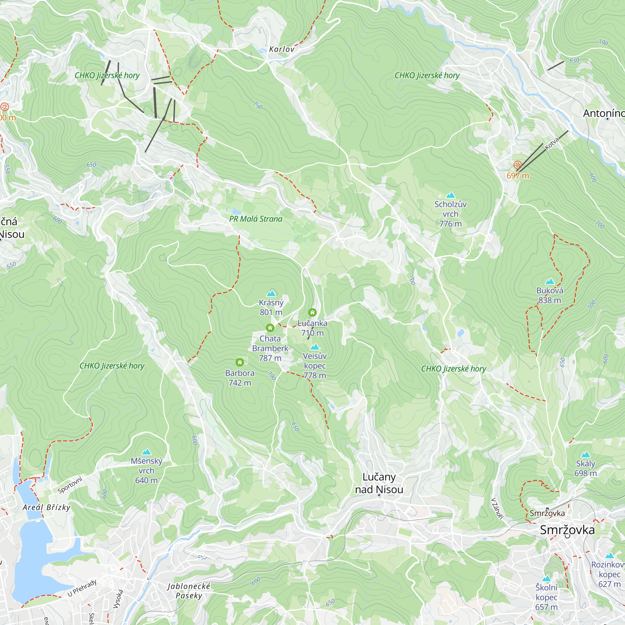 Lučanka map