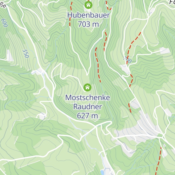 Map of Mostschenke Raudner