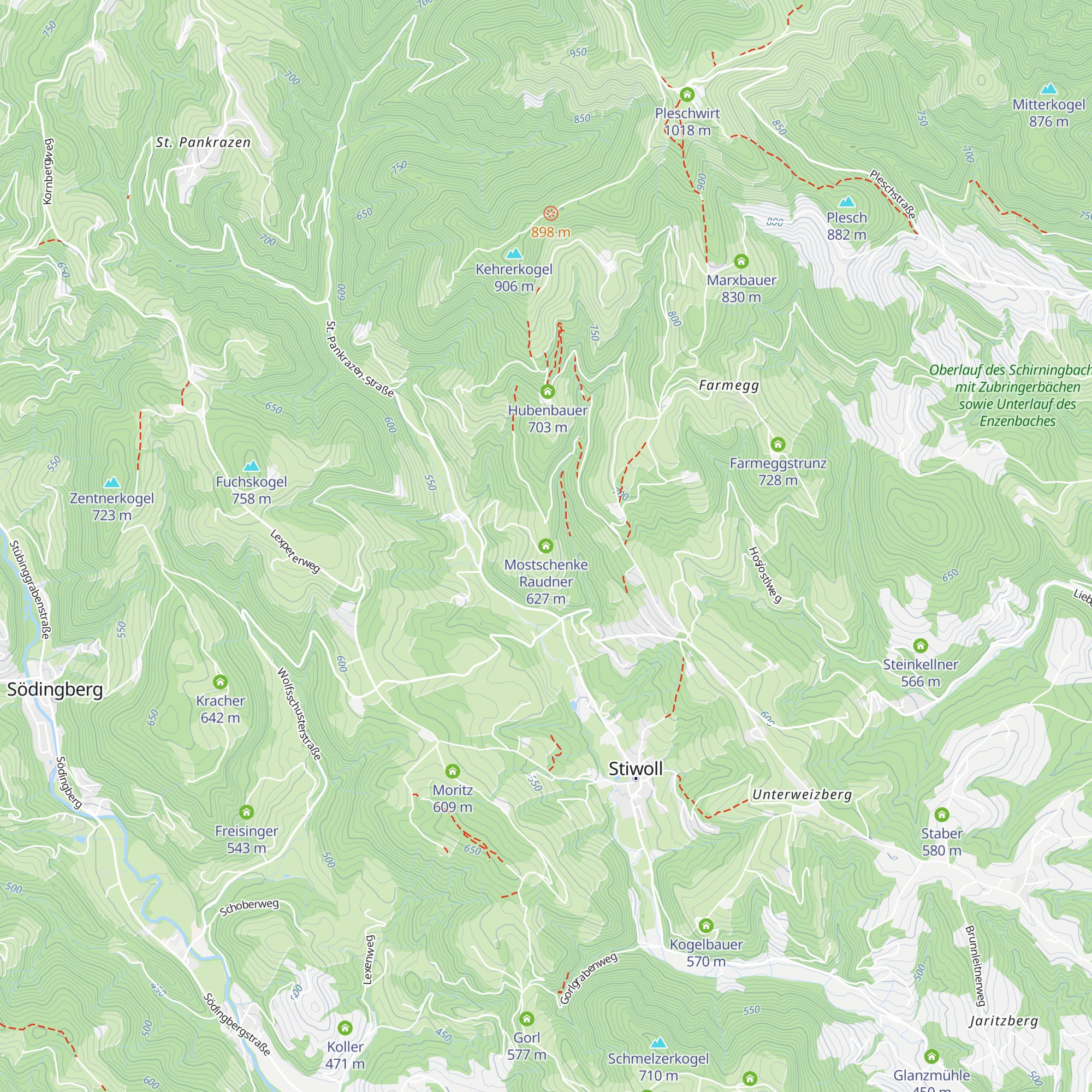 Mostschenke Raudner map