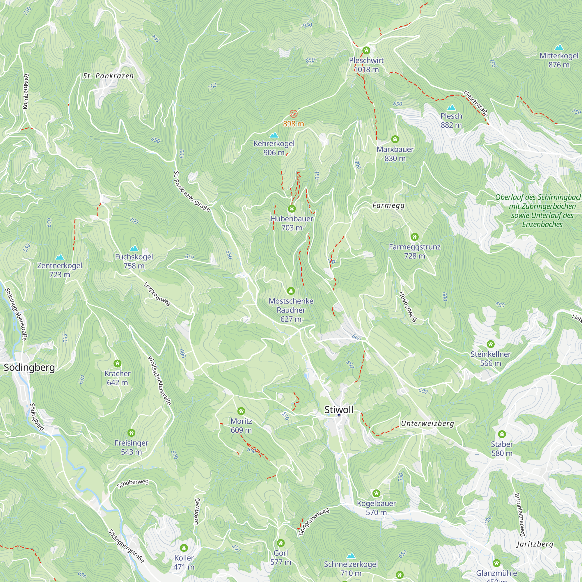 Mostschenke Raudner map